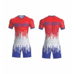 Wholesale new 2024 custom football kit sets – French style, high-quality sublimation
