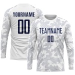 High-quality custom 100% polyester long-sleeve football jerseys – breathable, French style, youth sizes, factory-customized logo