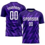Jersey Purple White Soccer Custom Uniform Sublimation