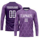 Uniform Sublimation Jersey Custom White Purple Soccer