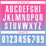 White-Light Fade Sleeve Jersey Pink Custom Soccer Blue Fashion Long Uniform Sublimation